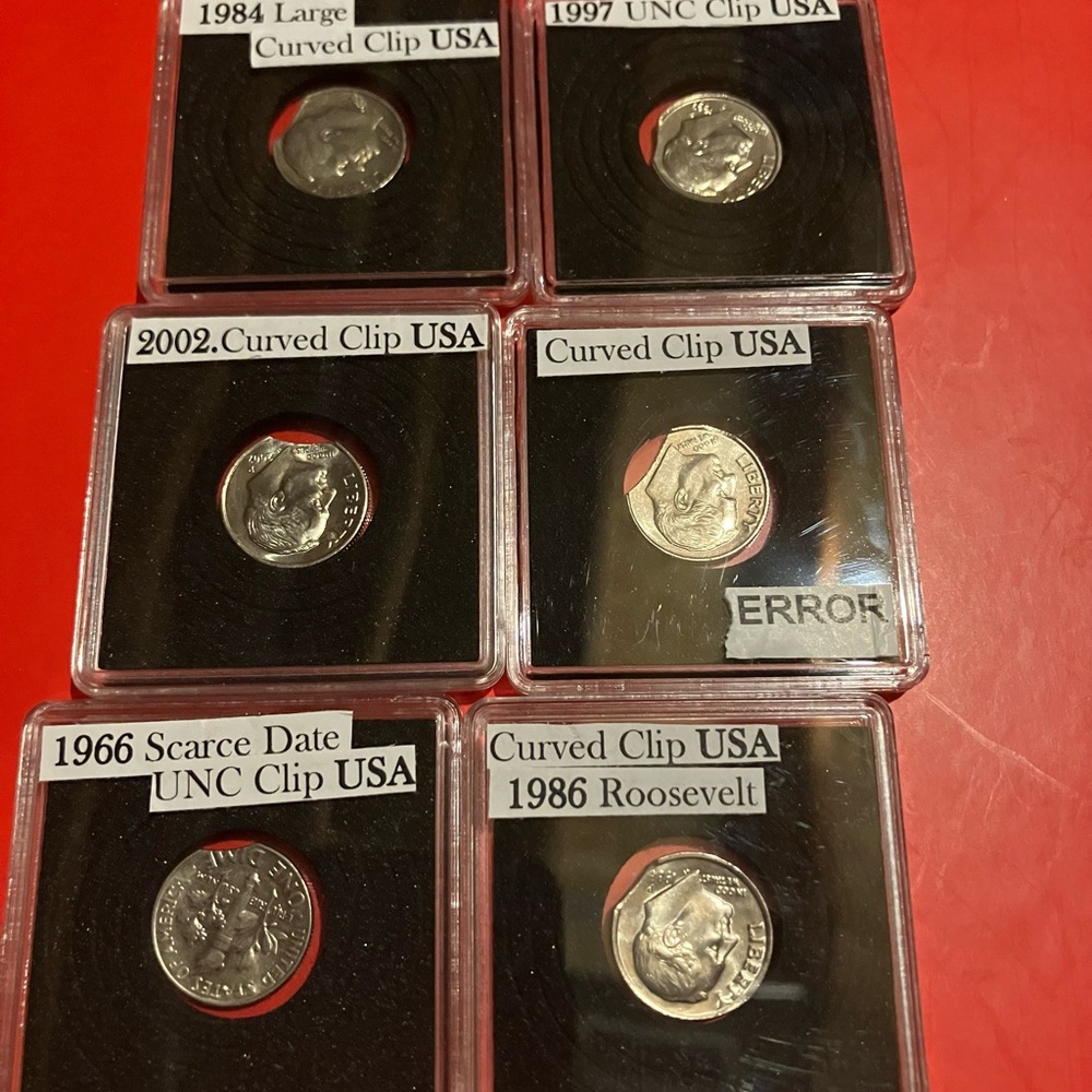 Curved Clip Error Coins Collection